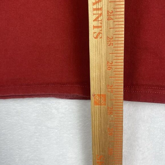 Vintage 90s Marina Corps Marathon USMC Shirt Mens Extra Large Red Long Sleeve - Picture 9 of 10